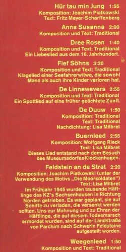 Piatkowski & Rieck: Plattdeutsche Lieder, signiert, Amiga(8 45 242), DDR, 1983 - LP - V7575 - 9,00 Euro