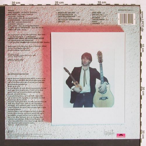 Sacksioni,Harry: Sp&auml;tnachichten, Polydor (817 500-1), D, 1984 Typ: LP Best.-Nr.: V7702 Preis: 6,00 Euro.