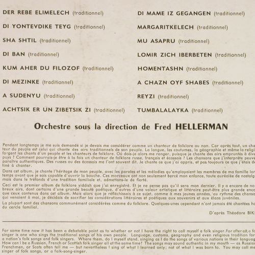 Bikel,Theodore: Chansons Folkloriques Yiddish, Mode disques(MDINT 9 120), F,vg+/stoc,  - LP - V7901 - 9,00 Euro