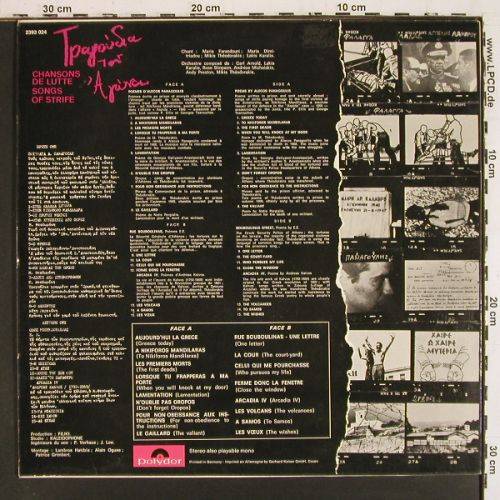 Theodorakis,Mikis: Chansons De Lutte, Polydor (2393 024), D, 1971 Typ: LP Best.-Nr.: V7909 Preis: 9,00 Euro.