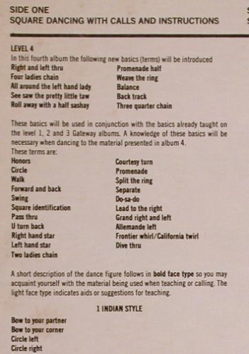 Schmidt,Lee and the Mojave Roundup: Square Dance Level 4, Gateway (GSLP 8008), US Typ: LP Best.-Nr.: Y6524 Preis: 7,50 Euro