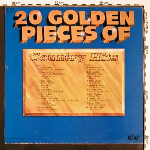 V.A.20 Golden Pieces of CountryHits: George Jones... Jerry Lee Lewis, Astan (20013), DK Typ: LP Best.-Nr.: V2393 Preis: 5,00 Euro