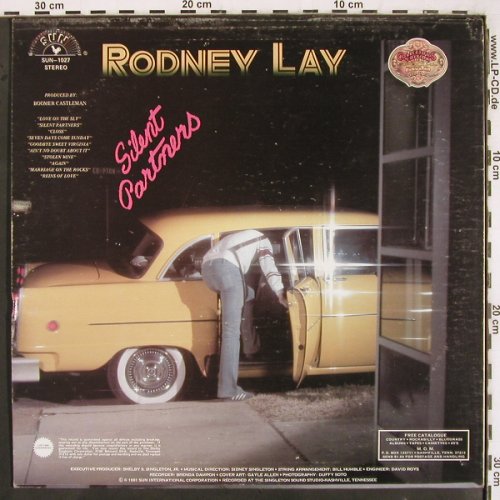 Lay,Rodney: Silent Partners, orange Clear Vinyl, Sun (SUN-1027), US, 1981 Typ: LP Best.-Nr.: V3267 Preis: 9,00 Euro