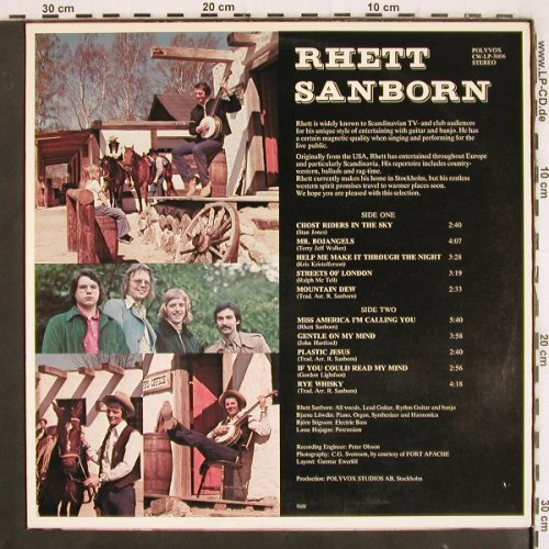 Sanborn,Rhett: Miss America, I'm calling you, Polyvox (CW-LP-3006), S, 1976 Typ: LP Best.-Nr.: V3771 Preis: 12,50 Euro
