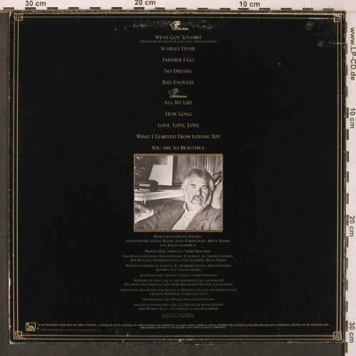 Rogers,Kenny: We've got tonight, m /vg+, Liberty (LO-51143), CDN, 1983 Typ: LP Best.-Nr.: V3942 Preis: 7,50 Euro