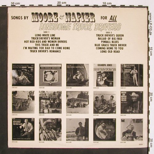 Moore & Napier: For all Lonesome Truckdriver, Karussell (2345 013), S, m-/vg+, 1971 Typ: LP Best.-Nr.: V4473 Preis: 7,50 Euro