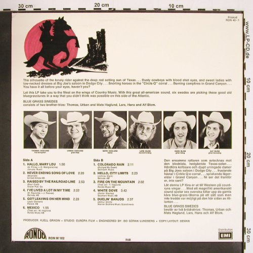 Midnight Cowboy: Blue Grass Swedes, Rondo (RON M 102), S, 1973 Typ: LP Best.-Nr.: V4647 Preis: 7,50 Euro