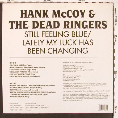 Mc Coy,Hank & The Dead Ringers: Still Feeling Blue/Lately My Luck.., Normal(OK 33014), D, 1992 - LP - V5995 - 7,50 Euro