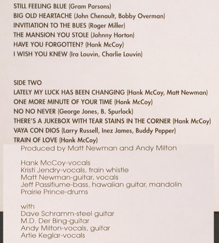 Mc Coy,Hank & The Dead Ringers: Still Feeling Blue/Lately My Luck.., Normal(OK 33014), D, 1992 - LP - V5995 - 7,50 Euro