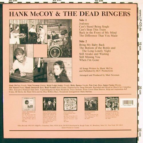 Mc Coy,Hank & The Dead Ringers: Same, Okra Records(OK 33006), CDN, 1992 - LP - V5996 - 7,50 Euro
