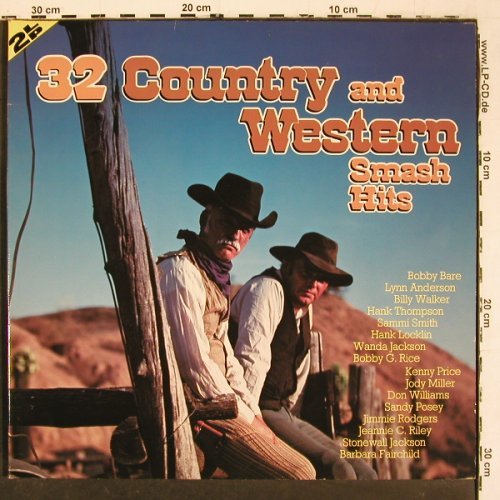 V.A.32 Country & Western Smash Hits: Dave Dudley... Jeannie C.Riley, Foc, Look Back (120001-1), CH Typ: 2LP Best.-Nr.: V6462 Preis: 6,00 Euro.