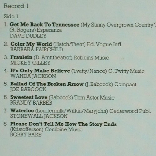 V.A.32 Country & Western Smash Hits: Dave Dudley... Jeannie C.Riley, Foc, Look Back (120001-1), CH Typ: 2LP Best.-Nr.: V6462 Preis: 6,00 Euro.