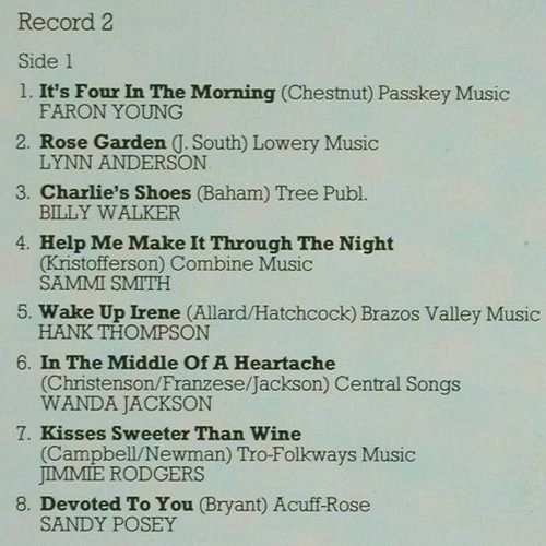 V.A.32 Country & Western Smash Hits: Dave Dudley... Jeannie C.Riley, Foc, Look Back (120001-1), CH Typ: 2LP Best.-Nr.: V6462 Preis: 6,00 Euro.