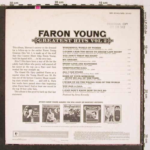 Young,Faron: Greatest Hits Vol.2, Mercury (SR 61143), US,Promo Typ: LP Best.-Nr.: V6480 Preis: 7,50 Euro.