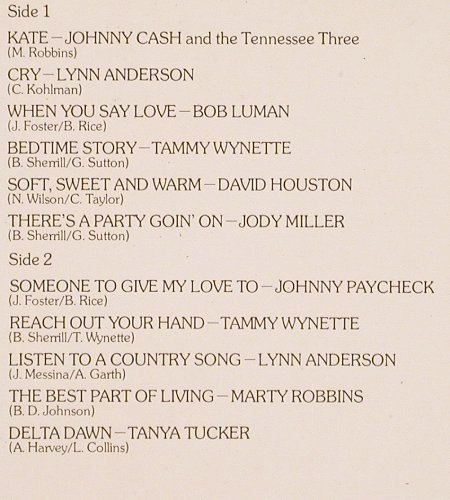 V.A.Top Country: Cash.. Tanya Tucker, 11 Tr., CBS (31 488), UK, 1977 Typ: LP Best.-Nr.: V6509 Preis: 4,00 Euro.