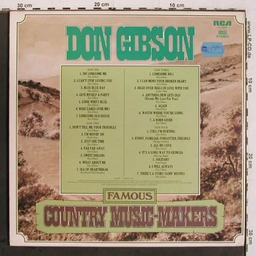 Gibson,Don: Famous Country-Music Makers, Foc, RCA(PL 42002), UK, 1976 - 2LP - V6834 - 9,00 Euro