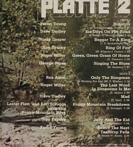 V.A.24 Country and Western Favorite: Rusty Draper... Faron Young, Foc&sup2;, Mercury (H 72 BX206), D Typ: 2LP Best.-Nr.: V7582 Preis: 7,50 Euro.