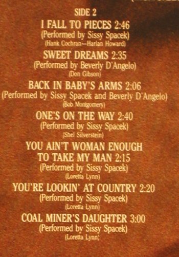 V.A.Coal Miner's Daughter: Sissy Spacek, Levon Helm.., MCA (250 780-1), D, 1980 Typ: LP Best.-Nr.: X8796 Preis: 6,00 Euro