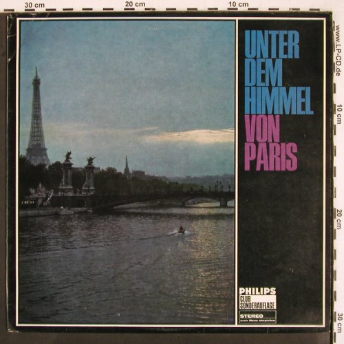 V.A.Unter dem Himmel von Paris: Freddy Balta u.s.Ens., Greco, Boyer, Philips, Mono (74 427), D, m-/vg+ Typ: LP Best.-Nr.: V2723 Preis: 6,00 Euro