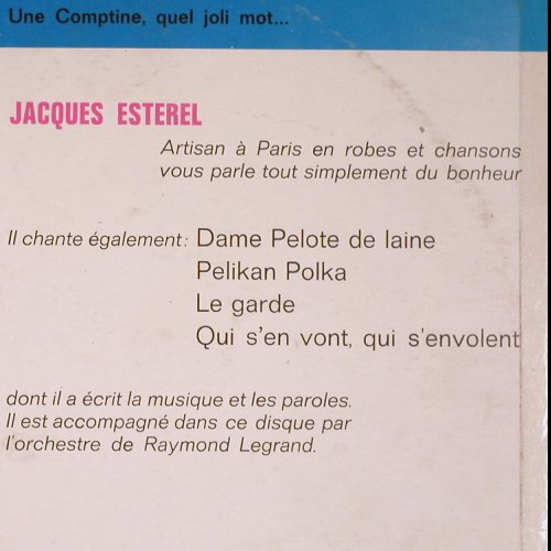 Esterel,Jacques: Qui s'en vont..Qui s'envolent..., Decca (193.478), F,m-/vg+, 1969 Typ: LP Best.-Nr.: V5554 Preis: 7,50 Euro
