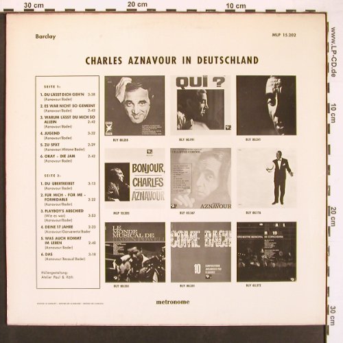 Aznavour,Charles: In Deutschland, Barclay(MLP 15.202), D,  - LP - V5880 - 7,50 Euro