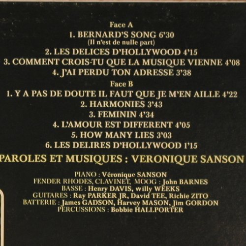 Sanson,Veronique: Hollywood, Foc, Elektra (52 063), F, 1977 Typ: LP Best.-Nr.: V6154 Preis: 7,50 Euro