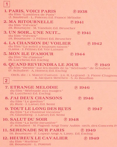 Rossi,Tino: Chansons de mes films(vol.6)1938-49, Columbia (C 062-15606), F, 1978 Typ: LP Best.-Nr.: V6478 Preis: 9,00 Euro.