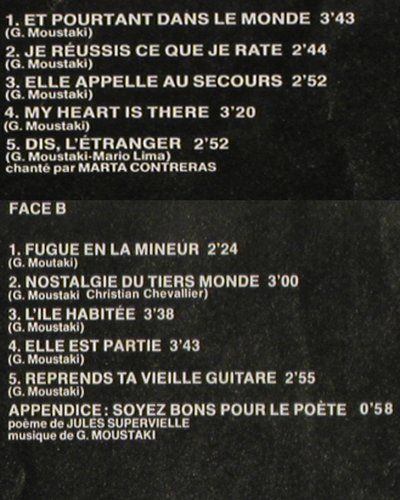 Moustaki,Georges: Moustaki, Polydor(2417 336), D, 1977 - LP - V7352 - 6,00 Euro