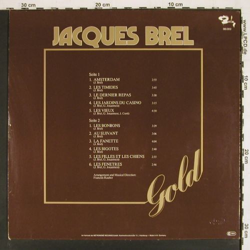 Brel,Jacques: Gold, m-/vg+, Barclay(66.002), D, 1976 - LP - V7762 - 5,00 Euro