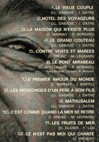 Reggiani,Serge: Same (Le Vieux Couple), Polydor (2393 057), D, 1973 Typ: LP Best.-Nr.: V7871 Preis: 7,50 Euro.