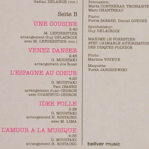Moustaki,Georges: Brand-New Album, Foc, Musicolor (090.30138), D, 1988 Typ: LP Best.-Nr.: Y859 Preis: 7,50 Euro.