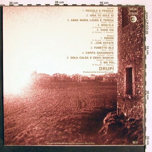 Drupi: Same, Dischi Recordi (0045.007), D, 1974 Typ: LP Best.-Nr.: V6018 Preis: 7,50 Euro