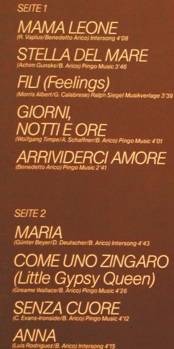 Bino: Mama Leone, Carrere (2934 107), D, 1978 Typ: LP Best.-Nr.: V6103 Preis: 5,00 Euro
