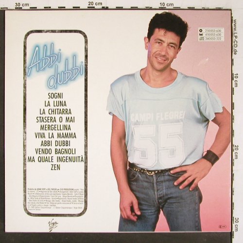 Bennato,Edoardo: Abbi Dubbi, Virgin (210053-630), D, 1989 Typ: LP Best.-Nr.: V6321 Preis: 6,00 Euro.