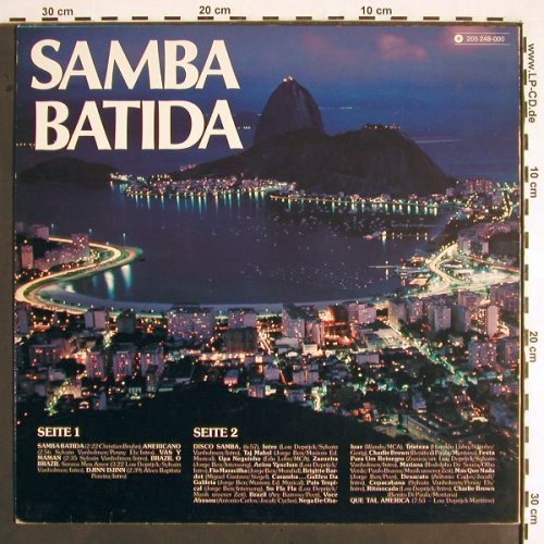 Samba Batida: Die20 sch&ouml;nsten Samba hits a.Rio, Ariola (205 248-000), D, 1982 Typ: LP Best.-Nr.: V1762 Preis: 6,00 Euro.