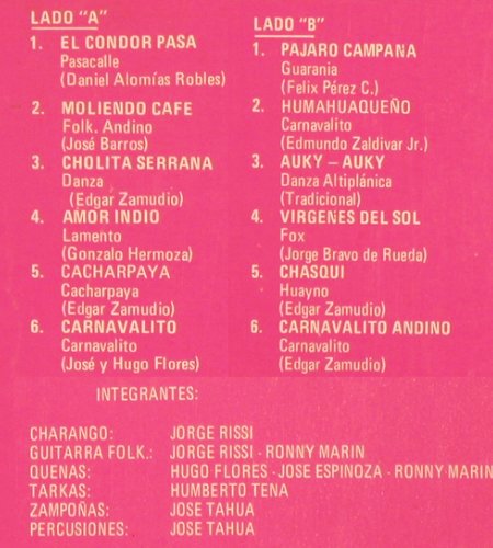 Inkaquenas: Same, Odeon (ELD 02.01.676), Peru, 1978 Typ: LP Best.-Nr.: V2490 Preis: 7,50 Euro