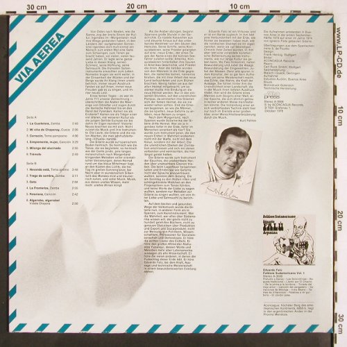 Falu,Eduardo: Argentina Folklore, Vol.2, Aconcagua (A-3908), A, 1978 Typ: LP Best.-Nr.: V2865 Preis: 9,00 Euro