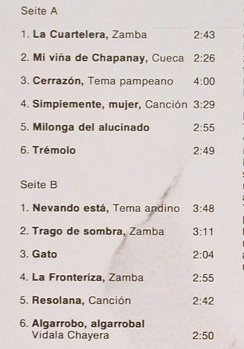 Falu,Eduardo: Argentina Folklore, Vol.2, Aconcagua (A-3908), A, 1978 Typ: LP Best.-Nr.: V2865 Preis: 9,00 Euro
