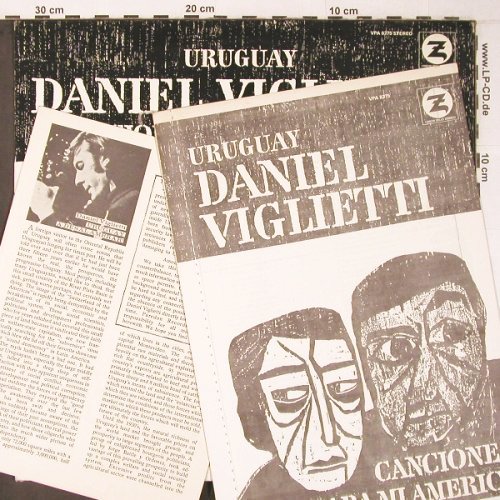 Viglietti,Daniel: Canciones Para Mi America, I Dischi Dello Zodiaco (VPA 8275), I, vg+/vg+, 1976 Typ: LP Best.-Nr.: V3829 Preis: 7,50 Euro