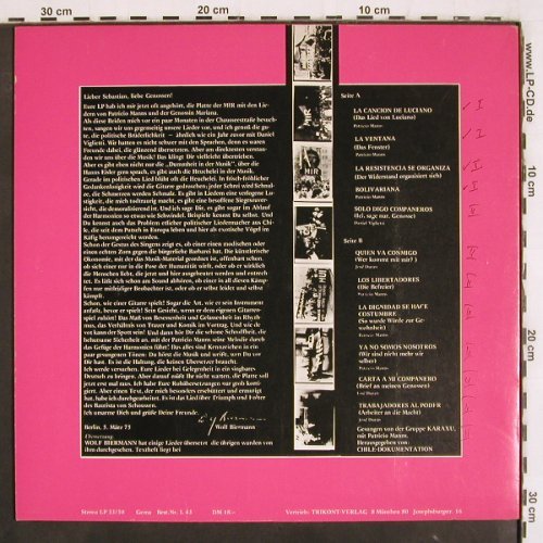 V.A.Wer kommt mit mir ?: Karaxu! (CHILE) mit Patricio Manns, MIR/Trikont (L 43), D, woc, 1975 Typ: LP Best.-Nr.: V3830 Preis: 9,00 Euro
