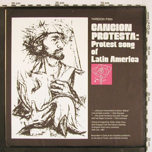 V.A.Cancion Protesta: Protest Song of Latin America, Paredon, Bookl.16S (P1001), US, 1970 Typ: LP Best.-Nr.: V3831 Preis: 9,00 Euro