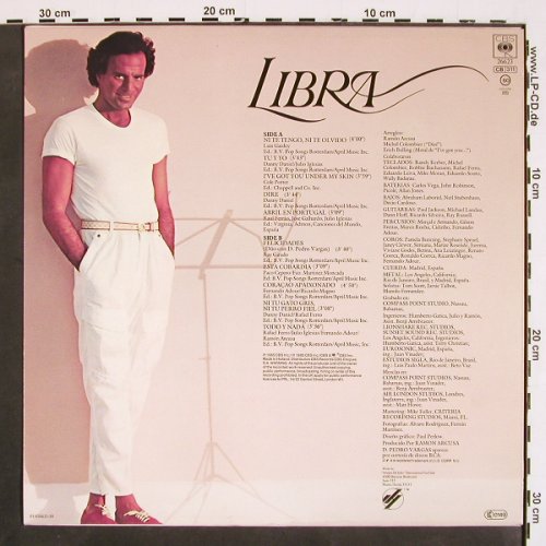 Iglesias,Julio: Libra, CBS (26623), NL, 1985 Typ: LP Best.-Nr.: V4612 Preis: 6,00 Euro