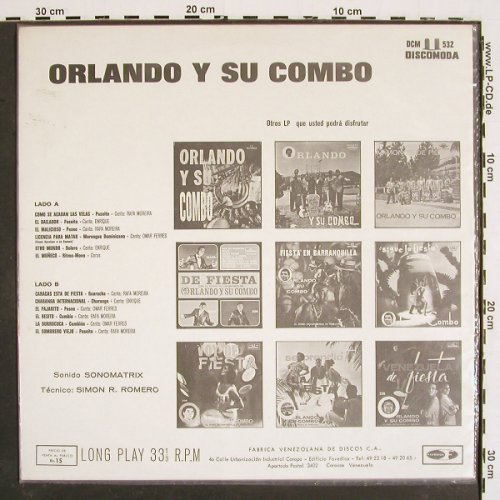 Orlando Y Su Combo: El Ritmo Inconfundible De Venezuela, Discomoda(DCM 532), Venezuela,  - LP - V4910 - 12,50 Euro