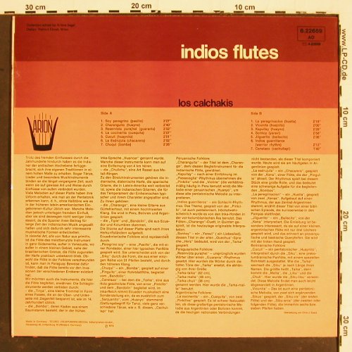 Los Calchakis: Indios Flutes, Arion (6.22659 AO), D, 1975 Typ: LP Best.-Nr.: V5331 Preis: 7,50 Euro