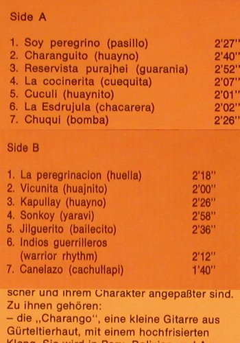 Los Calchakis: Indios Flutes, Arion (6.22659 AO), D, 1975 Typ: LP Best.-Nr.: V5331 Preis: 7,50 Euro