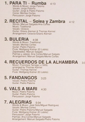 Danza Fuego: Flamenco-Poesie, ARC (EULP 1115), D Typ: LP Best.-Nr.: V5343 Preis: 6,00 Euro
