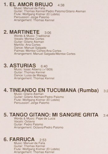 Danza Fuego: Flamenco-Poesie, ARC (EULP 1115), D Typ: LP Best.-Nr.: V5343 Preis: 6,00 Euro