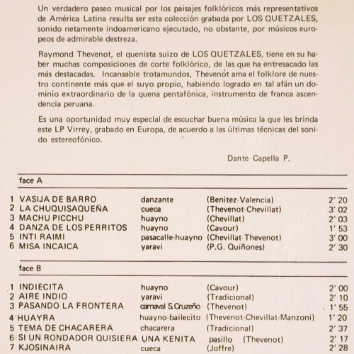 Los Quetzales: Vamos!, Virrey(VIR-840), Peru, 1973 - LP - V5703 - 9,00 Euro