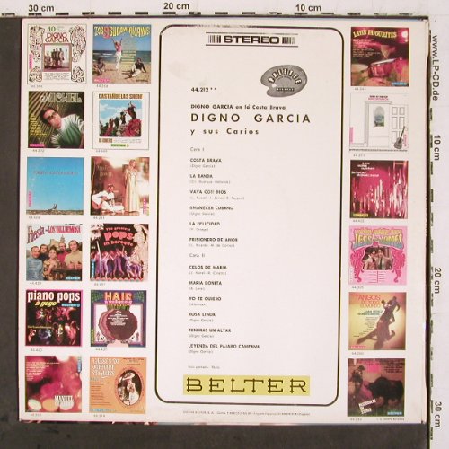Garcia,Digno  y sus Carios: En La Costa Brava, Belter (44.212), E Typ: LP Best.-Nr.: V6759 Preis: 6,00 Euro.