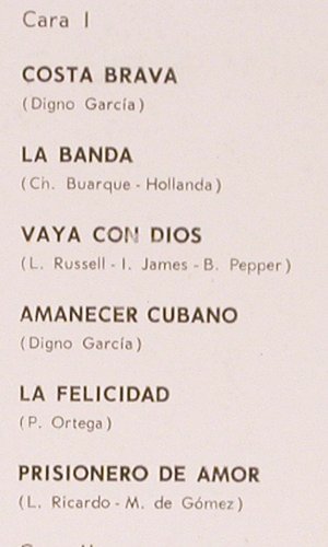 Garcia,Digno  y sus Carios: En La Costa Brava, Belter (44.212), E Typ: LP Best.-Nr.: V6759 Preis: 6,00 Euro.